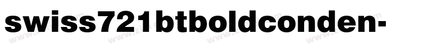 swiss721btboldconden字体转换