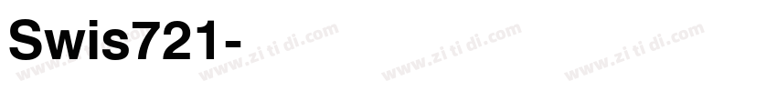Swis721字体转换