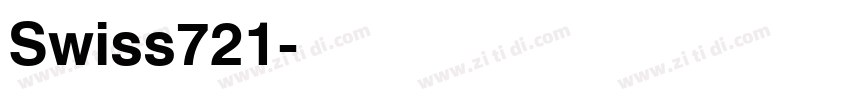 Swiss721字体转换