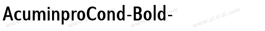 AcuminproCond-Bold字体转换
