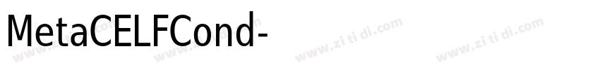 MetaCELFCond字体转换