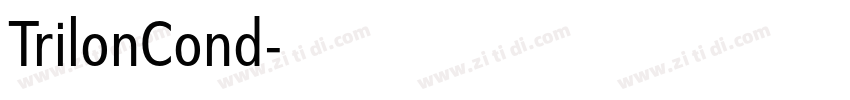 TrilonCond字体转换