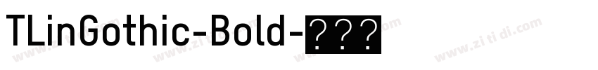 TLinGothic-Bold字体转换