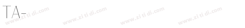 TA優美筆字体转换