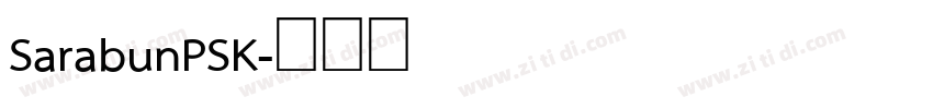SarabunPSK字体转换