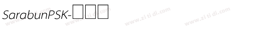 SarabunPSK字体转换