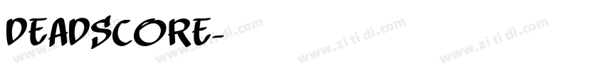 Deadscore字体转换
