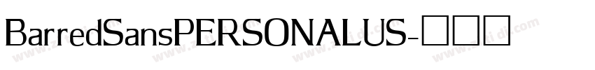 BarredSansPERSONALUS字体转换