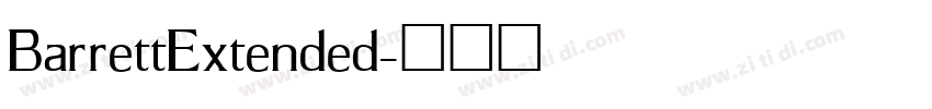 BarrettExtended字体转换