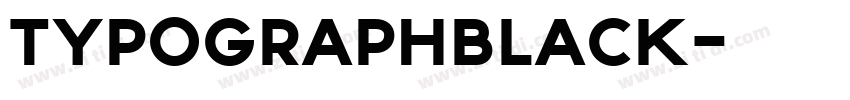 TypographBlack字体转换