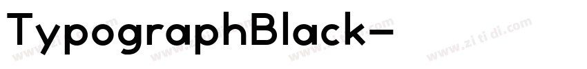 TypographBlack字体转换
