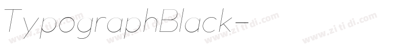 TypographBlack字体转换