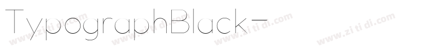 TypographBlack字体转换