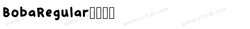 BobaRegular字体转换