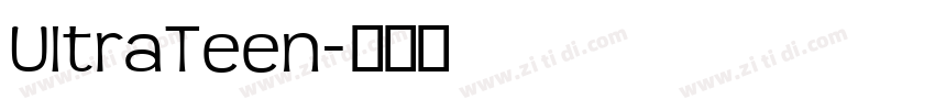 UltraTeen字体转换