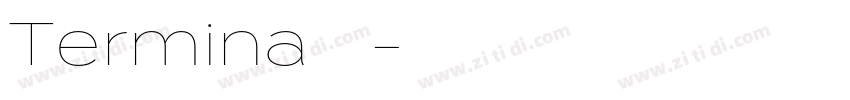 Termina字体字体转换