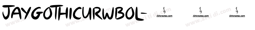 JayGothicURWBol字体转换
