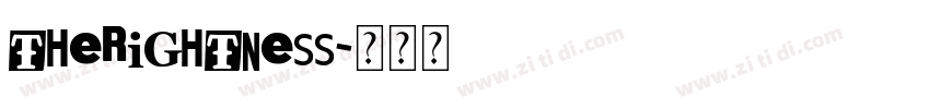 TheRightness字体转换