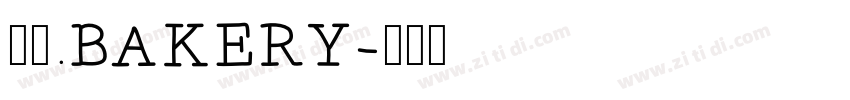 七屿.BAKERY字体转换