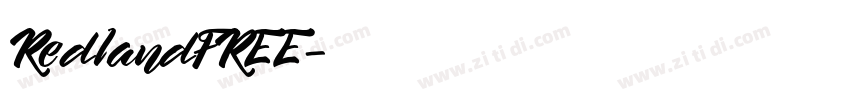 RedlandFREE字体转换