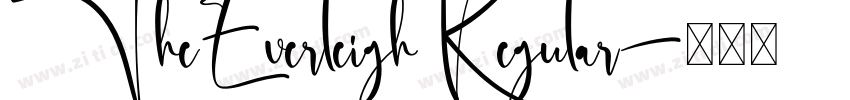 TheEverleighRegular字体转换