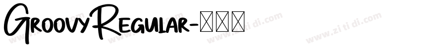 GroovyRegular字体转换