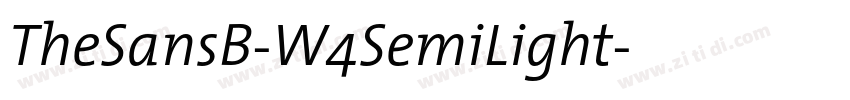 TheSansB-W4SemiLight字体转换