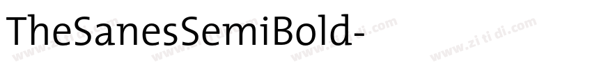 TheSanesSemiBold字体转换