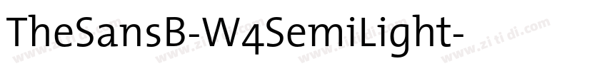 TheSansB-W4SemiLight字体转换