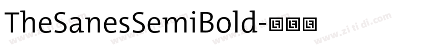 TheSanesSemiBold字体转换