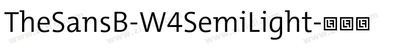 TheSansB-W4SemiLight字体转换