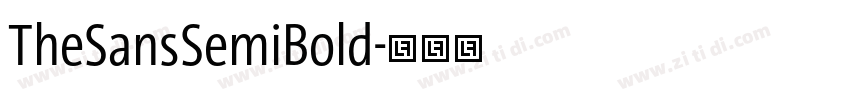 TheSansSemiBold字体转换