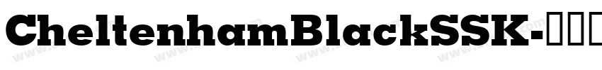 CheltenhamBlackSSK字体转换
