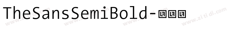 TheSansSemiBold字体转换