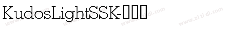 KudosLightSSK字体转换