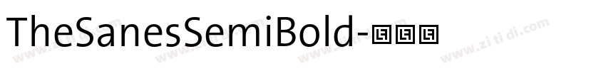 TheSanesSemiBold字体转换