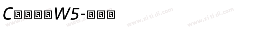 C华康黑体W5字体转换