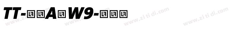 TT-ポルA体W9字体转换