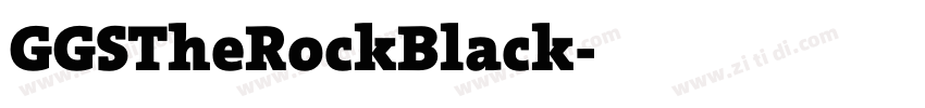 GGSTheRockBlack字体转换