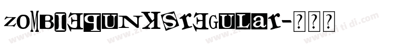 ZombiePunksRegular字体转换