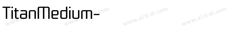 TitanMedium字体转换