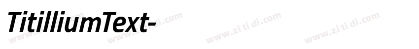 TitilliumText字体转换