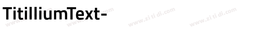 TitilliumText字体转换