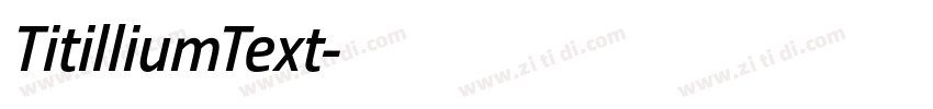 TitilliumText字体转换