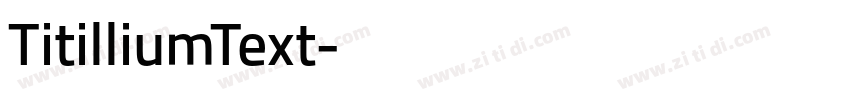 TitilliumText字体转换