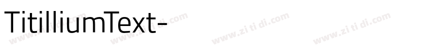 TitilliumText字体转换