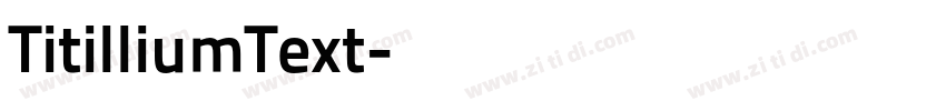 TitilliumText字体转换