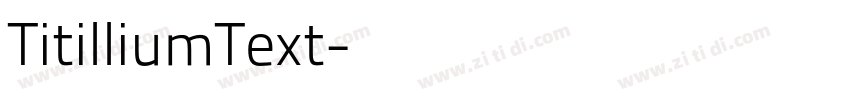 TitilliumText字体转换