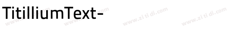 TitilliumText字体转换
