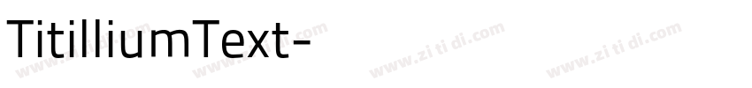 TitilliumText字体转换